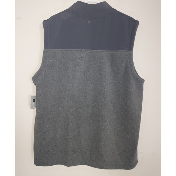 Duke Men's Fleece Vest XXL Full Zip Polyester Pockets Athletic Colosseum Gray - Picture 5 of 7